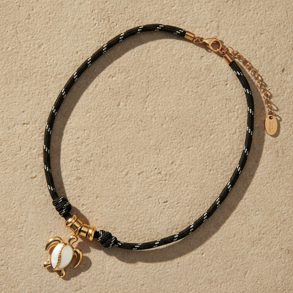 Turtle Voyage Charm Necklace