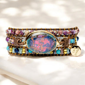 Intense Emperor Jasper Wrap Bracelet