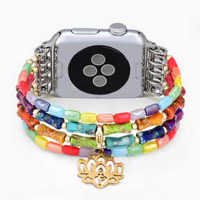 Lotus Chakra Stretch Apple Watch Strap