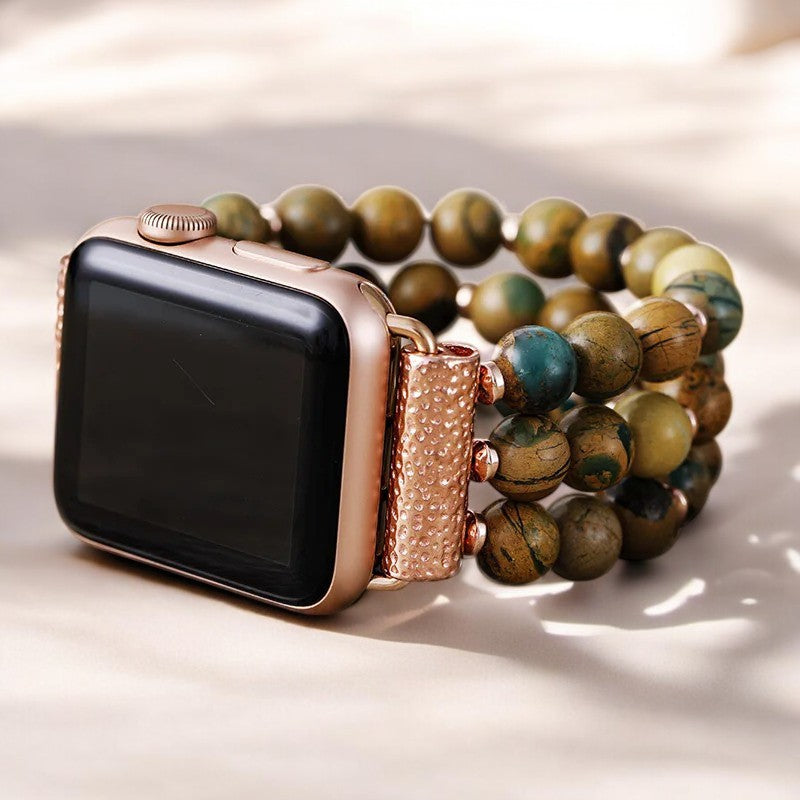 Forest Meadow Draconite Stretch Watch Strap