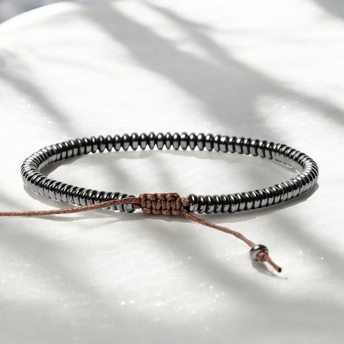 Men's Hematite Stone Bracelet