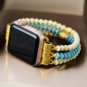 Turquoise Howlite Stretch Apple Watch Strap