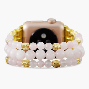 Rose Quartz Stretch Apple Watch Strap - Cape Diablo