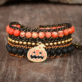 Wicked Pumpkin Patch Wrap Bracelet - Cape Diablo